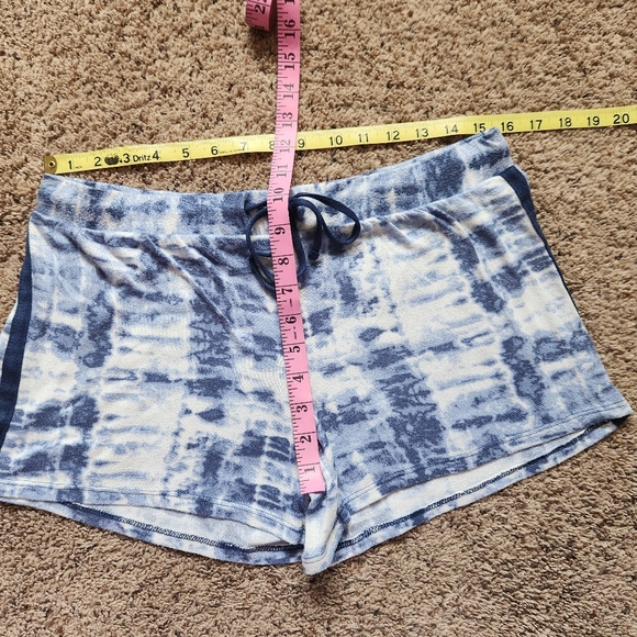 Lucky Brand Blue Tie Dye Casual PJ Lounge Shorts - Picture 3 of 6